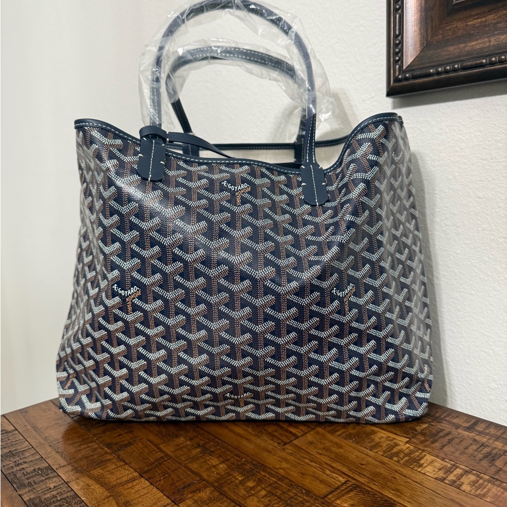 Goyard Navy Blue PM Women's Tote Bag - Picture 3 of 10